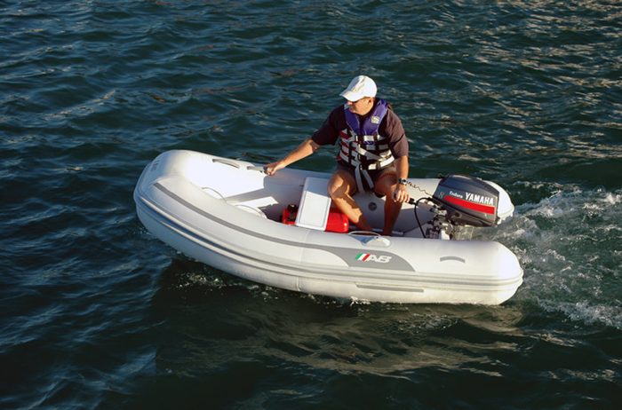AB Navigo 8VS inflatbale open fiberglass tender yamaha outboard 29537